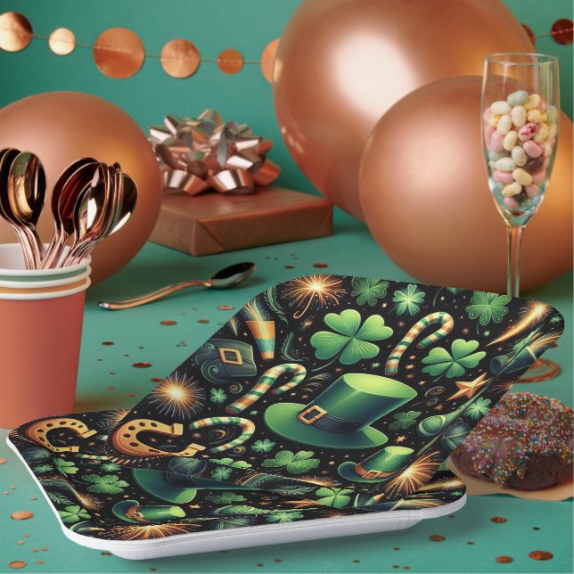 Plato De Papel La suerte de St. Patrick (Multi)