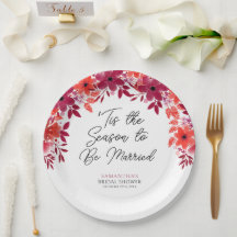 La Temporada para Casarse Floral Ducha de Novia