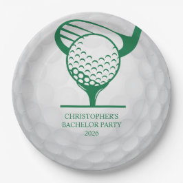 Plato De Papel La Última Swing Antes De La Fiesta De Bachelor De 