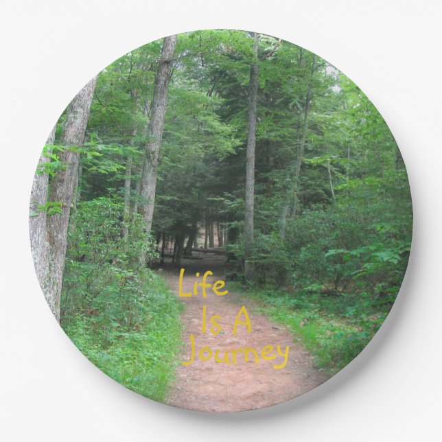 Plato De Papel La Vida Es Un Viaje 2 (Anverso)