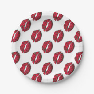 Plato De Papel Labios de Lushious