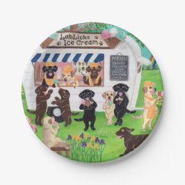 Plato De Papel Laboratorios de laboratorio de helados