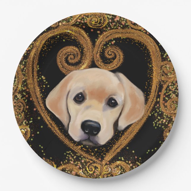 Plato De Papel Labrador Retriever (Anverso)