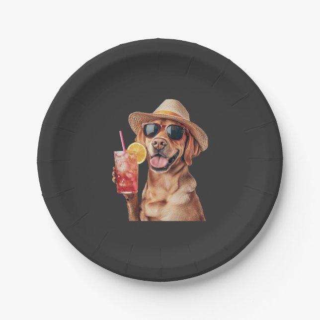 Plato De Papel Labrador Retriever   (Anverso)