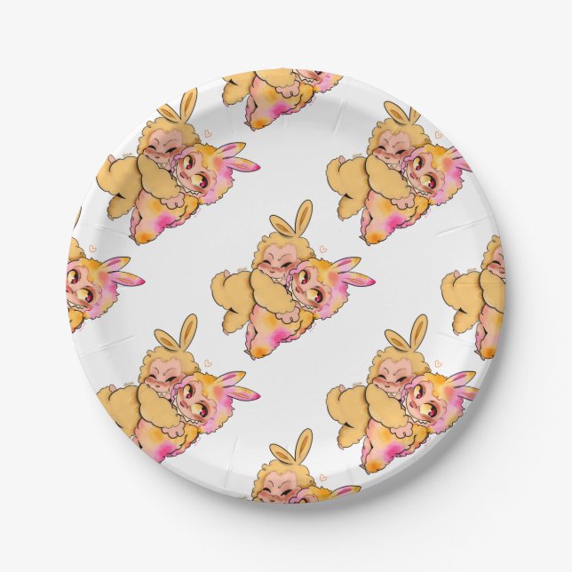 Plato De Papel Labubu (Anverso)