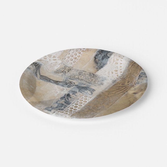 Plato De Papel Lace Collage I (Angular)