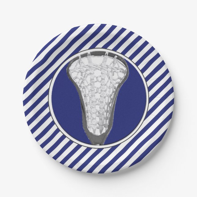 Plato De Papel Lacrosse (Anverso)