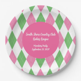 Plato De Papel Ladies Golf League Party Dinner Plate