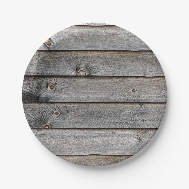 Plato De Papel Lado de un granero (Anverso)