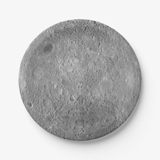 Plato De Papel Lado oscuro o lejano de las placas de papel de la  (Anverso)