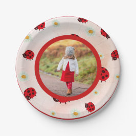 Plato De Papel Lady bug photo