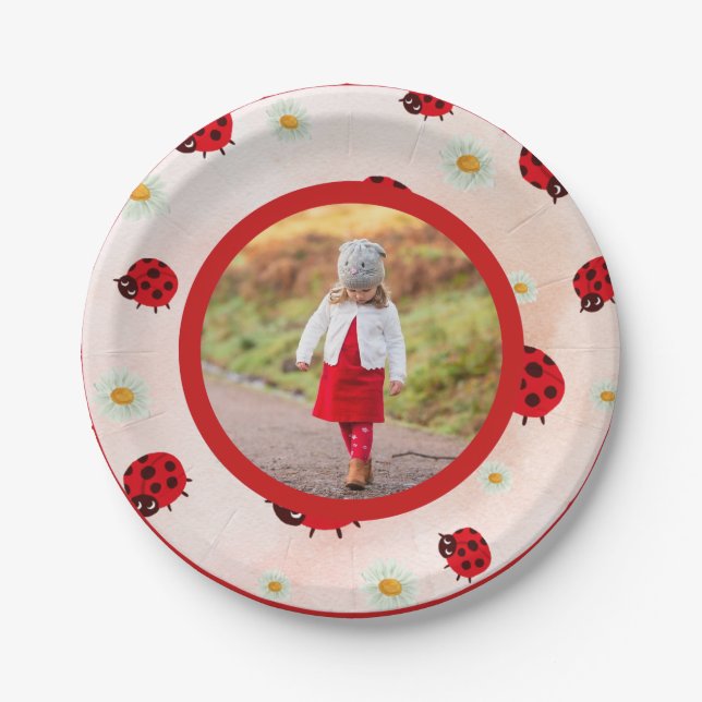 Plato De Papel Lady bug photo (Anverso)