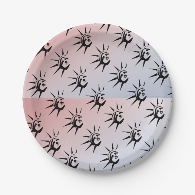 Plato De Papel Lady Liberty (Anverso)