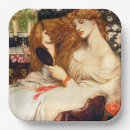 Plato De Papel Lady Lilith (Belleza asombrosa con el cabello larg
