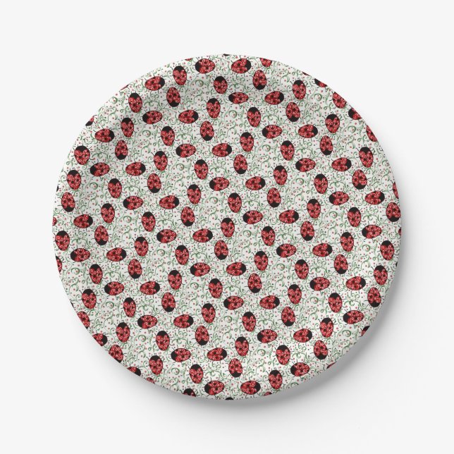 Plato De Papel Ladybug (Anverso)
