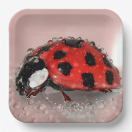 Plato De Papel Ladybug