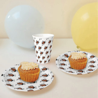 Plato De Papel Ladybug