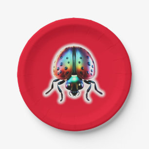 Plato De Papel Ladybug moderno