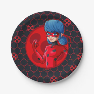 Plato De Papel Ladybug Red Badge