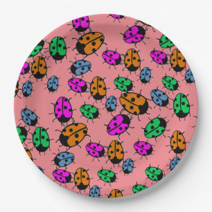 PLATO DE PAPEL LADYBUGS