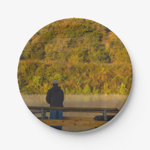 Plato De Papel Lago de Pesca de Otoño Springfield