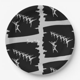 Plato De Papel Lago Swan