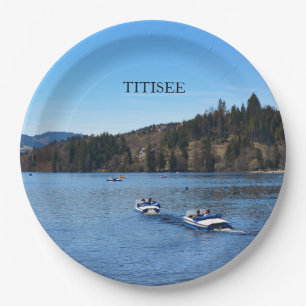 Plato De Papel lago Titisee en la Selva Negra