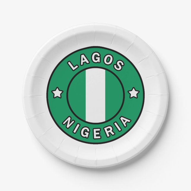 Plato De Papel Lagos Nigeria (Anverso)