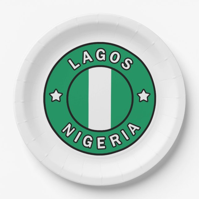 Plato De Papel Lagos Nigeria (Anverso)