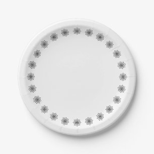 Plato De Papel Lágrimas negras