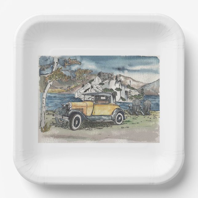 Plato De Papel Lakeside (Anverso)