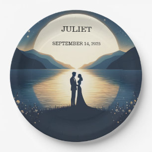 Plato De Papel Lakeside Mountain Fun Nature Lake Bridal Shower