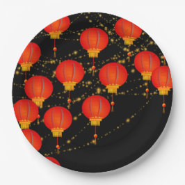 Plato De Papel Lantern Sky