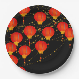 Plato De Papel Lantern Sky