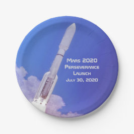 Plato De Papel Lanzamiento de perseverancia en marzo de 2020