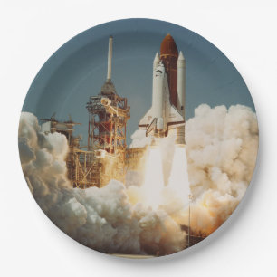 Plato De Papel Lanzamiento del transbordador STS-6