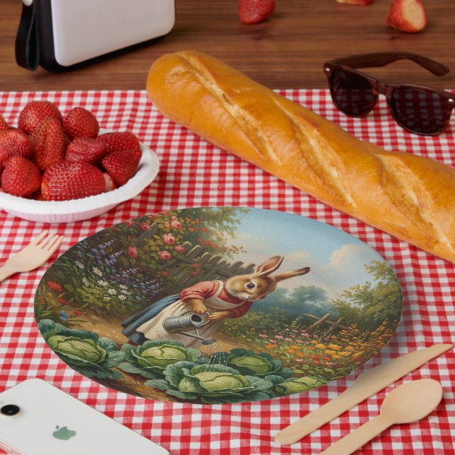 Plato De Papel Lapine aux choux (Picnic)