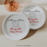Plato De Papel Las acciones de la mano atraen a un pequeño Baby S<br><div class="desc">A cualquiera que planee un Baby Shower Navidad le encantarán nuestros objetos con un encantador tema de ilustracion de Navidades dibujados a mano. Estos Navidades Baby Shower diseñan sin esfuerzo la elegancia festiva con la practicidad. El diseño ilustrado a mano añade un toque de calidez y capricho, perfecto para celebraciones...</div>