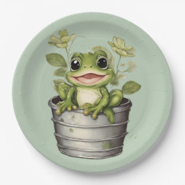 Plato De Papel Las almohadillas lirio de la vida