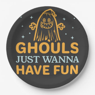 Plato De Papel ¡Las Chicas Solo Quieren Divertirse! Halloween