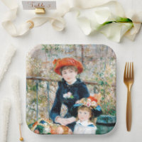 Las dos hermanas, en la terraza Auguste Renoir
