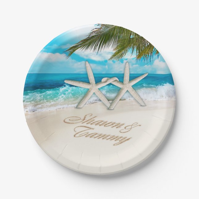 Plato De Papel Las estrellas de mar se juntan PIDEN HACER SUS (Anverso)