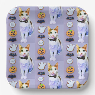 Plato De Papel Las galletas de Halloween de Cleopatra