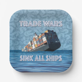 Plato De Papel Las guerras comerciales hunden todos los barcos