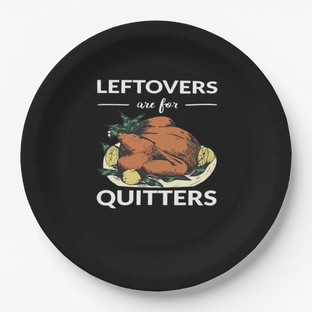 Plato De Papel Las Leftovers Son Para Quitters VI (Anverso)