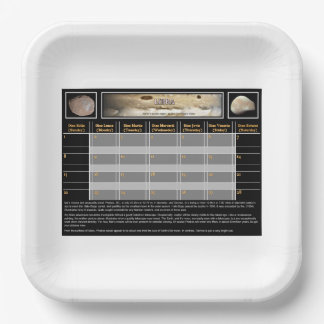 Plato De Papel Las lunas de Mar