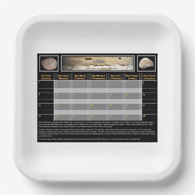 Plato De Papel Las lunas de Mar (Anverso)