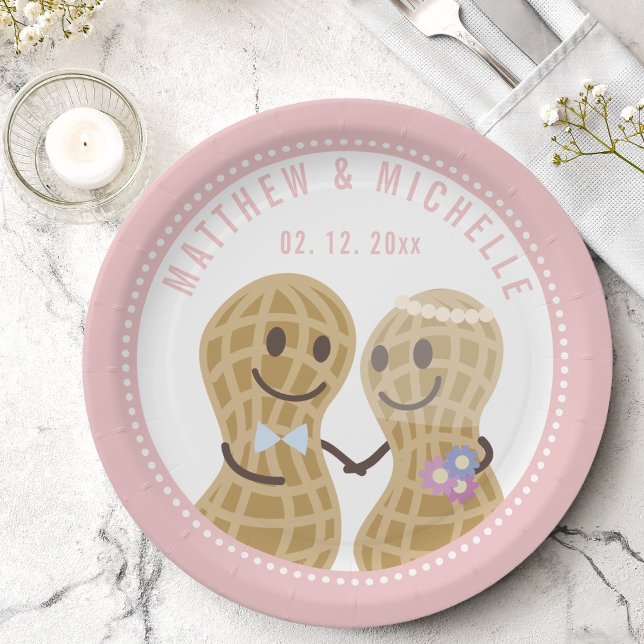 Plato De Papel Las Nueces Entre Sí Divertidas Ducha De Matrimonio (Subido por el creador)