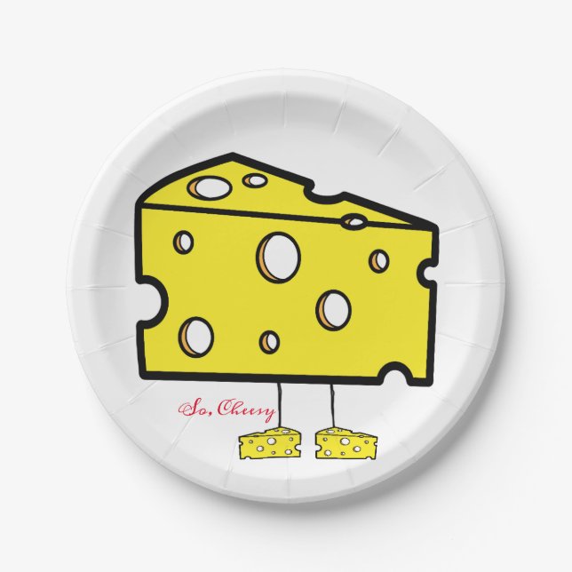 Plato De Papel Las Placas De Papel Así, Quesy (Anverso)