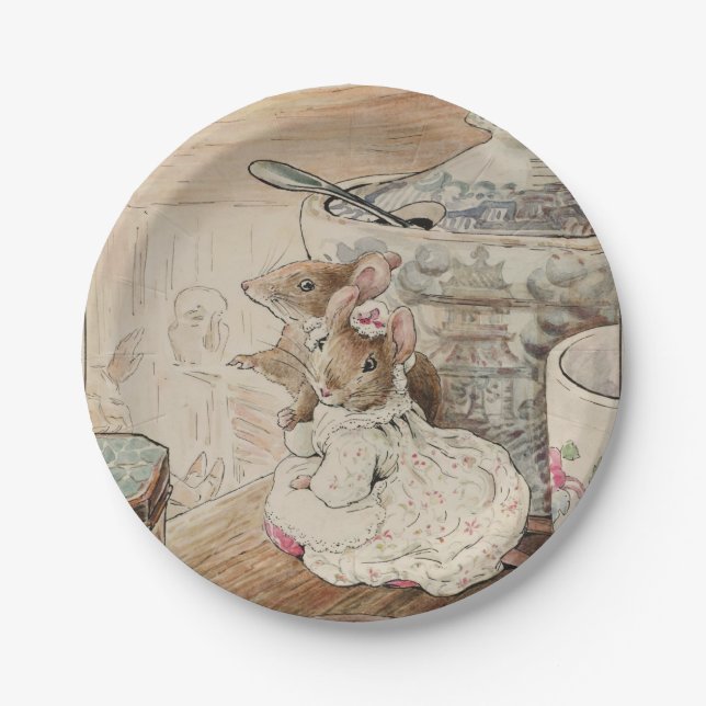 Plato De Papel Las placas de papel de ratón (Anverso)